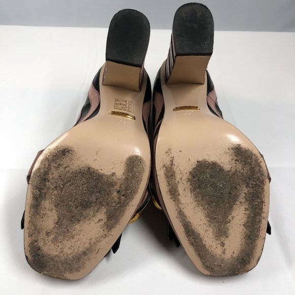 Gucci Marmont Fringed Leather Pumps Size 6 - Picture 9 of 9